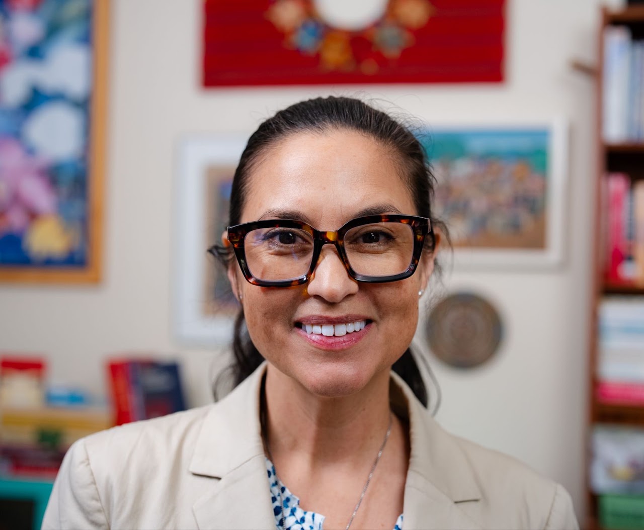 Portrait of Emily Gonzales smiling outdoors, candidate for Oceanside City Council District 2